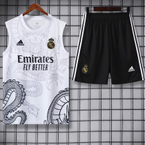 24/25 RMA White  Dragon Edition Tank top and shorts suit