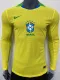 25/26 Brazil Home Long Sleeve  Player Version Soccer Jersey