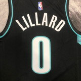 22/23 Trail Blazers LILLARD #0 Black City Edition Top Quality Hot Pressing NBA Jersey