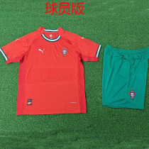 25/26 Portugal Home Kids Player Version Soccer Jersey