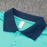24/25 Brazil Lake Blue Polo Collar Pants Set(C1107)
