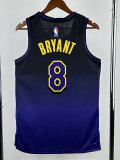 24/25 LAKERS BRYANT#8 Royal Blue City Edition Top Quality Hot Pressing NBA Jersey