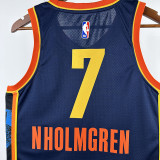 24/25 OKC Thunder NHOLMGREN # 7 City Edition Top Quality Hot Pressing NBA Jersey