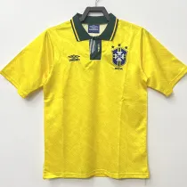 1991/1993 Brazil Home Retro Soccer Jersey