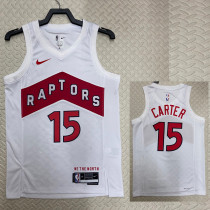 22/23 Raptors CARTER #15 White Top Quality Hot Pressing NBA Jersey