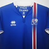 20106/2017 Iceland Home Retro Soccer Jersey