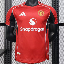 25/26 Man Utd Home Player Version Soccer Jersey