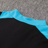 24/25 Argentina Black  Kids  Half Pull Tracksuit  (童装)(半拉链)