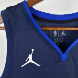 20/21 Dallas Mavericks THOMPSON #31 Blue Flying Man Top Quality Hot Pressing  NBA Jersey飞人（V领）