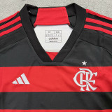 24/25 Flamengo Home Women Fans Soccer Jersey (女）