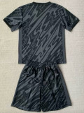 24/25 France Black Goalkeeper Kids Soccer Jersey