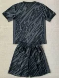 24/25 France Black Goalkeeper Kids Soccer Jersey
