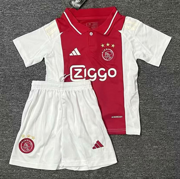 24/25 Ajax Home Kids Soccer Jersey