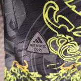 24/25 RMA Black Golden Dragon Head  Player Version Soccer Jersey