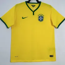 2014 Brazil Home Retro Soccer Jersey