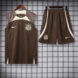24/25  Corinthians Black Tank top and shorts suit