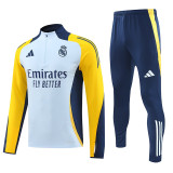 24/25 RMA Light Blue  Player Version Half Pull Tracksuit  (球员版浅蓝、半拉链)