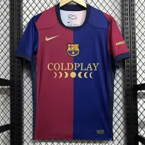24/25 BAR  Co Branded Version  Fans Soccer Jersey(COLDPLAY广告）