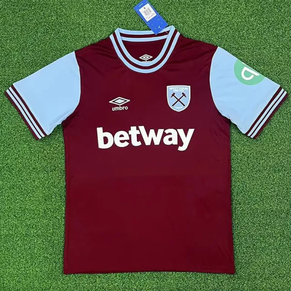 24/25 West Ham Home Fans Soccer Jersey