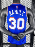 21/22 KNICKS RANDLE #30 Blue Top Quality Hot Pressing NBA Jersey (Trapeze Edition) 飞人版