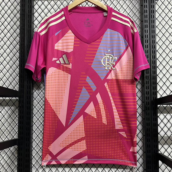 25/26 Flamengo Goalkeeper Pink  Fans Soccer Jerse
