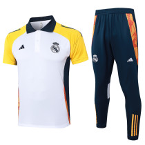 24/25  RMA White(Yellow Sleeves) Polo Collar Pants Set(C1110)
