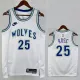 23/24 TIMBERWOLVES ROSE #25 White Top Quality Hot Pressing NBA Jersey (Retro Logo)