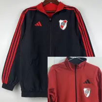 23/24 River Plate Black & Red Double Sided Windbreaker (双面风衣)