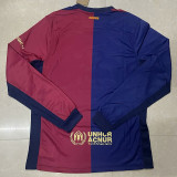 24/25 BAR Home Long sleeve Fans Soccer Jersey ('Spotify')长袖