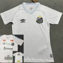 25/26 Santos FC Home Women Soccer Jersey#女(Print All Sponsor)(新全广告、背上NVA~SRTE)