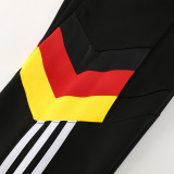 24/25 Germany Black Jacket Tracksuit#06(袖带红黄边）