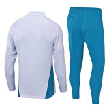24/25 Marseille White Half Pull Tracksuit  (半拉链)