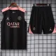 25/ 26 PSG Black Tank top and shorts suit