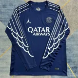 24/25 PSG Fourth  Long Sleeve Fans Soccer Jersey