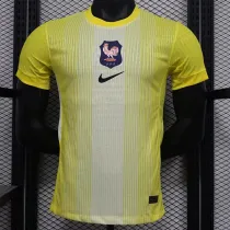 2025 France Yellow Goalkeeper  Player Version Soccer Jersey