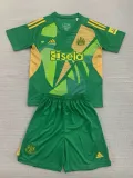 24/25  Newcastle Green Goalkeeper Kids Soccer Jersey(儿童）