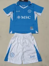 24/25 Napoli Home  Kids  Soccer Jersey