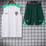 24/25  Portugal White Tank top and shorts suit
