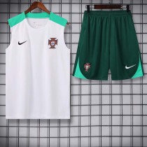 24/25  Portugal White Tank top and shorts suit