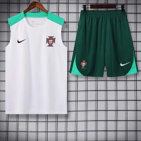 24/25  Portugal White Tank top and shorts suit