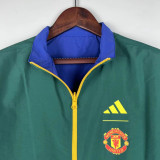 23/24 Man Utd Blue & Green Double Sided Windbreaker (双面风衣)