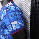 24/25 Japan Blue Anime version  Player Version Soccer Jersey