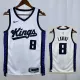 23/24 KINGS LAVINT # 8 White Home  Top Quality Hot Pressing  Retro NBA Jersey