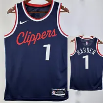24/25 Clippers HARDEN #1 Navy Blue Away Top Quality Hot Pressing NBA Jersey