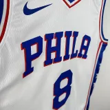 22/23 76ERS GEORGE  # 8 White Home Top Quality Hot Pressing NBA Jersey主场
