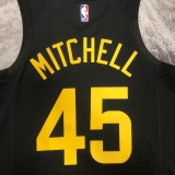 22/23 JAZZ MITCHELL #45 Black Top Quality Hot Pressing NBA Jersey (Trapeze Edition)