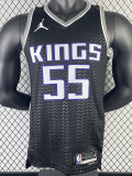 22/23 Kings WILLIAMS #55 Black Top Quality Hot Pressing NBA Jersey (Trapeze Edition)飞人版