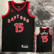 22/23 RAPTORS CARTER #15 Black red Top Quality Hot Pressing NBA Jersey (Trapeze Edition)