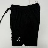 24/25 N48 JOR Black Breathable Sports  shorts(带孔、前带图标)