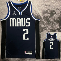 22/23 Dallas Mavericks IRVING #2 Black Top Quality Hot Pressing NBA Jersey (Trapeze Edition)